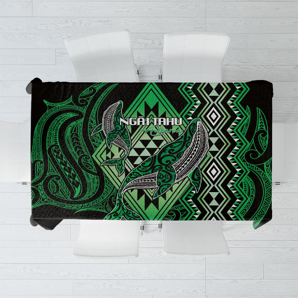 Aotearoa Iwi Ngai Tahu Tablecloth NZ Maori Humpback Whale Taniko Motifs