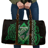 Aotearoa Iwi Ngai Tahu Travel Bag NZ Maori Humpback Whale Taniko Motifs