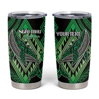 Aotearoa Iwi Ngai Tahu Personalised Tumbler Cup NZ Maori Humpback Whale Taniko Motifs