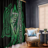 Aotearoa Iwi Ngai Tahu Window Curtain NZ Maori Humpback Whale Taniko Motifs