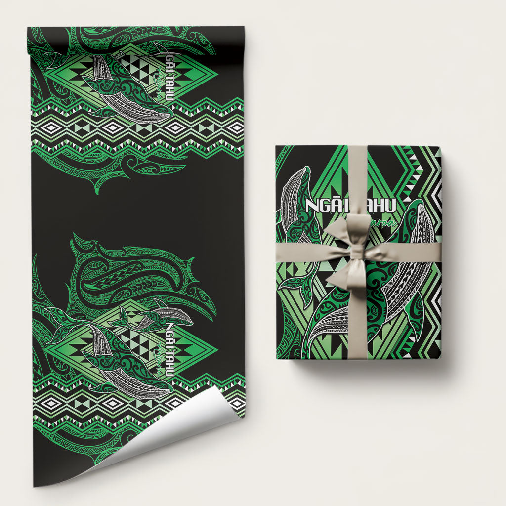 Aotearoa Iwi Ngai Tahu Wrapping Paper NZ Maori Humpback Whale Taniko Motifs