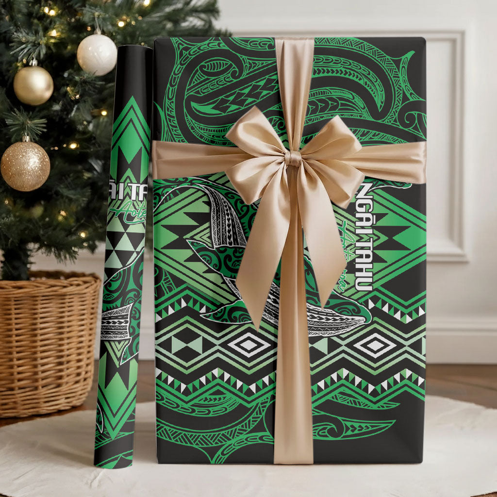 Aotearoa Iwi Ngai Tahu Wrapping Paper NZ Maori Humpback Whale Taniko Motifs
