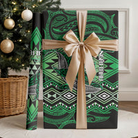 Aotearoa Iwi Ngai Tahu Wrapping Paper NZ Maori Humpback Whale Taniko Motifs
