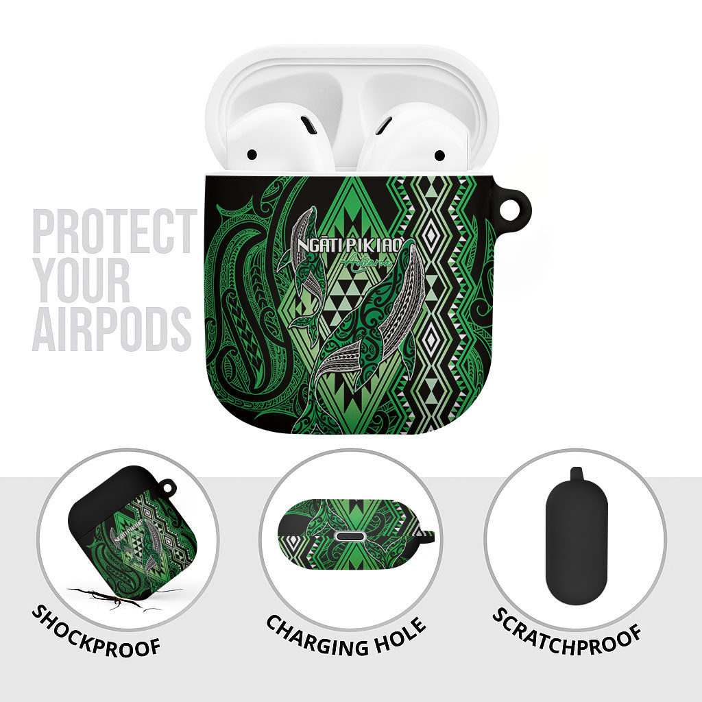 Aotearoa Iwi Ngati Pikiao AirPods Case NZ Maori Humpback Whale Taniko Motifs