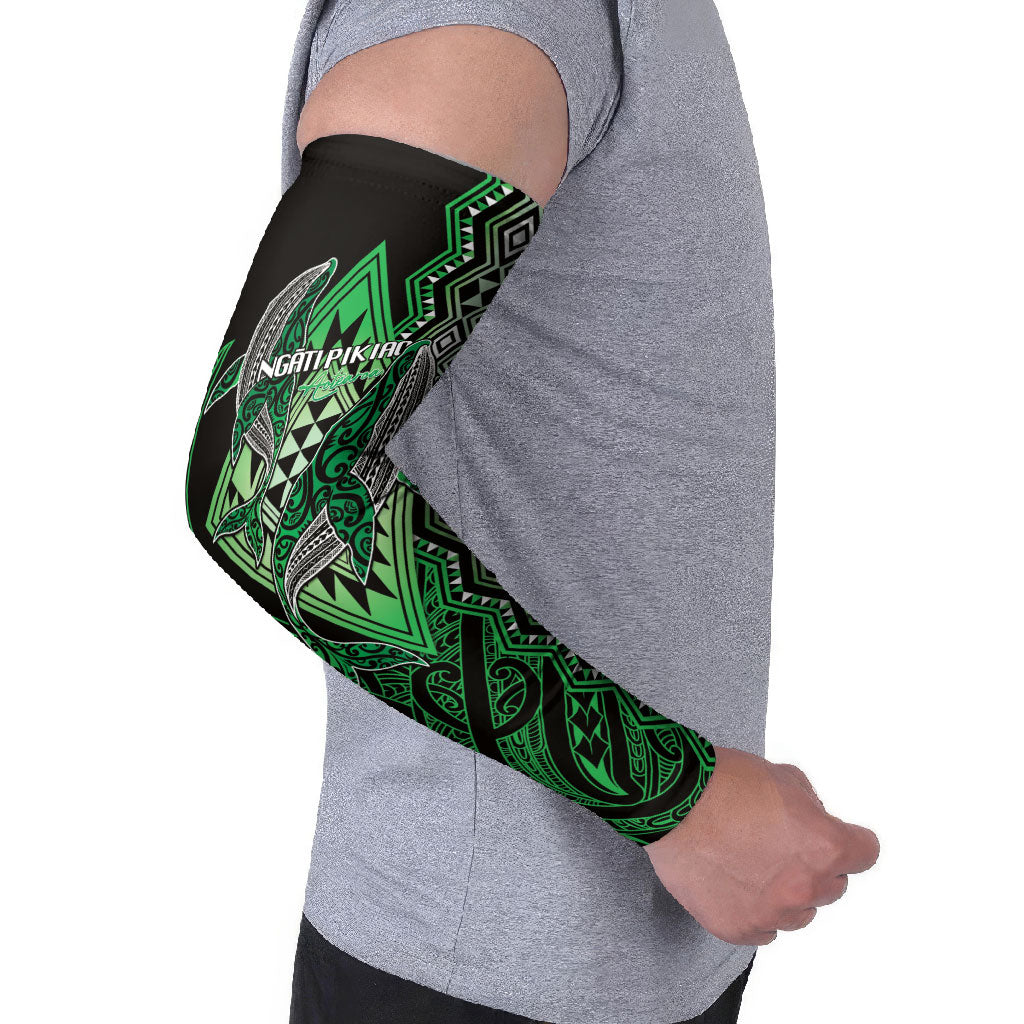 Aotearoa Iwi Ngati Pikiao Personalised Arm Sleeves NZ Maori Humpback Whale Taniko Motifs