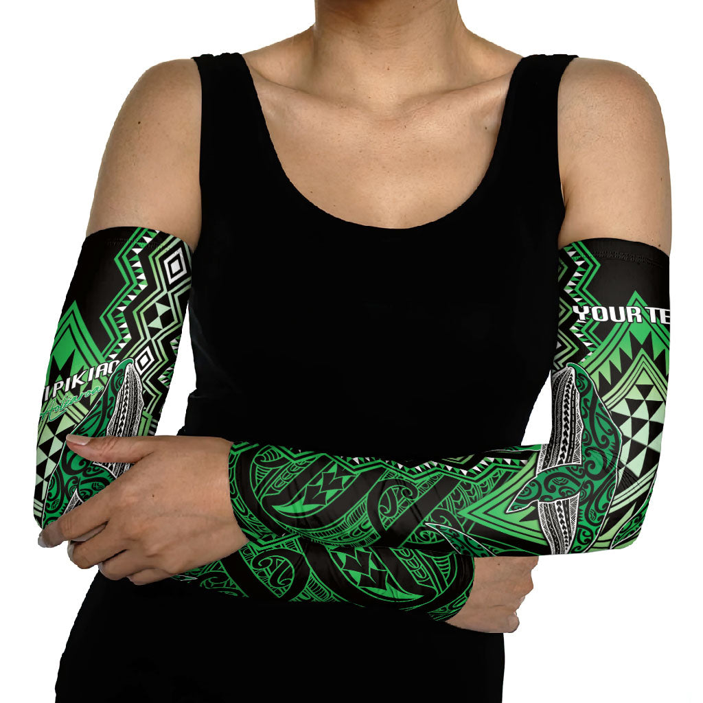 Aotearoa Iwi Ngati Pikiao Personalised Arm Sleeves NZ Maori Humpback Whale Taniko Motifs