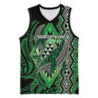 Aotearoa Iwi Ngati Pikiao Personalised Basketball Jersey NZ Maori Humpback Whale Taniko Motifs
