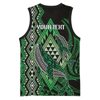 Aotearoa Iwi Ngati Pikiao Personalised Basketball Jersey NZ Maori Humpback Whale Taniko Motifs