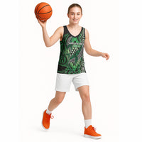 Aotearoa Iwi Ngati Pikiao Personalised Basketball Jersey NZ Maori Humpback Whale Taniko Motifs