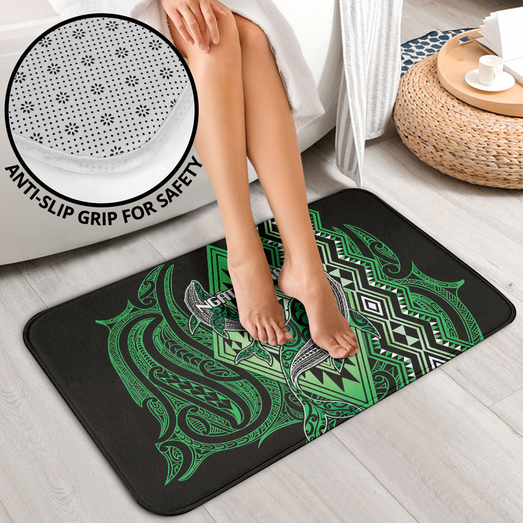 Aotearoa Iwi Ngati Pikiao Bathroom Set NZ Maori Humpback Whale Taniko Motifs