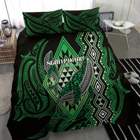 Aotearoa Iwi Ngati Pikiao Bedding Set NZ Maori Humpback Whale Taniko Motifs