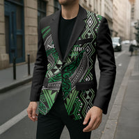 Aotearoa Iwi Ngati Pikiao Personalised Blazer NZ Maori Humpback Whale Taniko Motifs