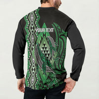 Aotearoa Iwi Ngati Pikiao Personalised Button Sweatshirt NZ Maori Humpback Whale Taniko Motifs