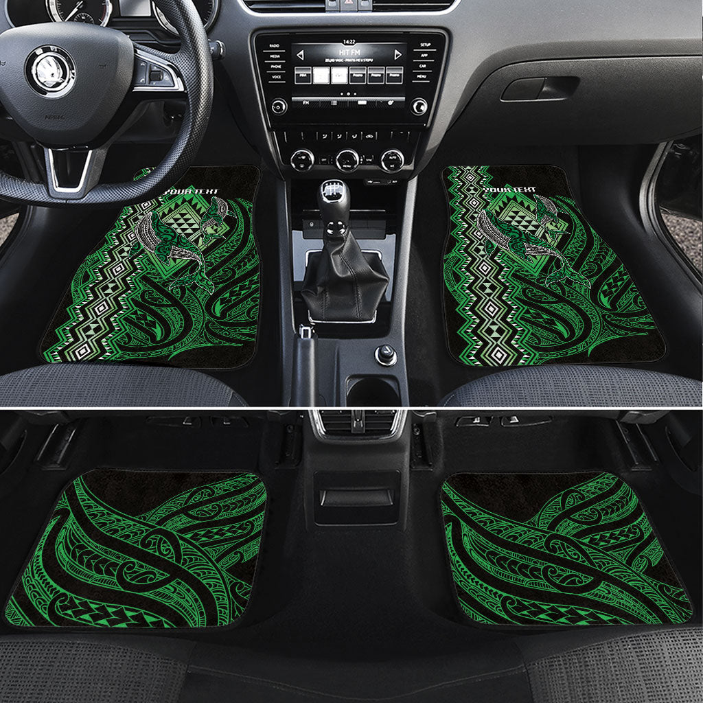 Aotearoa Iwi Ngati Pikiao Personalised Car Mats NZ Maori Humpback Whale Taniko Motifs