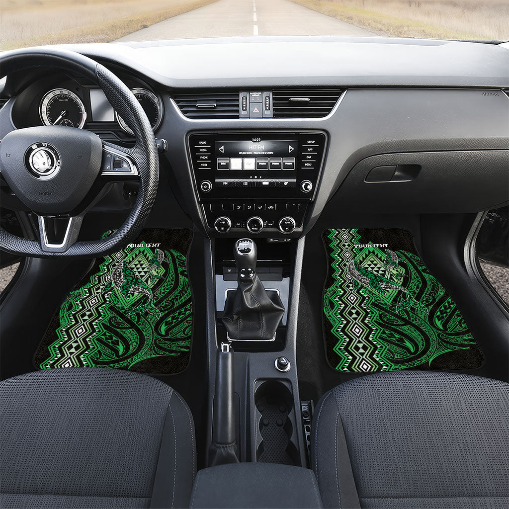 Aotearoa Iwi Ngati Pikiao Personalised Car Mats NZ Maori Humpback Whale Taniko Motifs