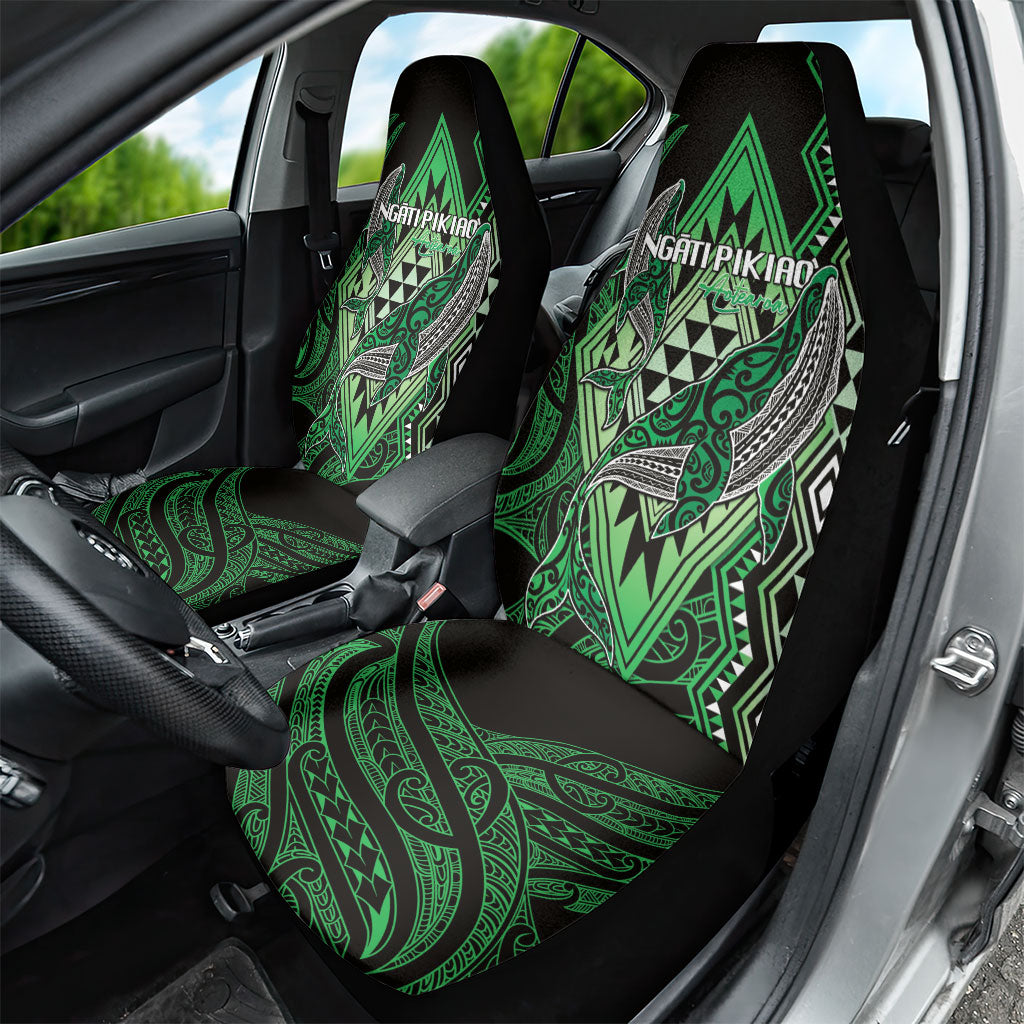 Aotearoa Iwi Ngati Pikiao Car Seat Cover NZ Maori Humpback Whale Taniko Motifs
