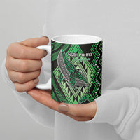 Aotearoa Iwi Ngati Pikiao Personalised Ceramic Mug NZ Maori Humpback Whale Taniko Motifs