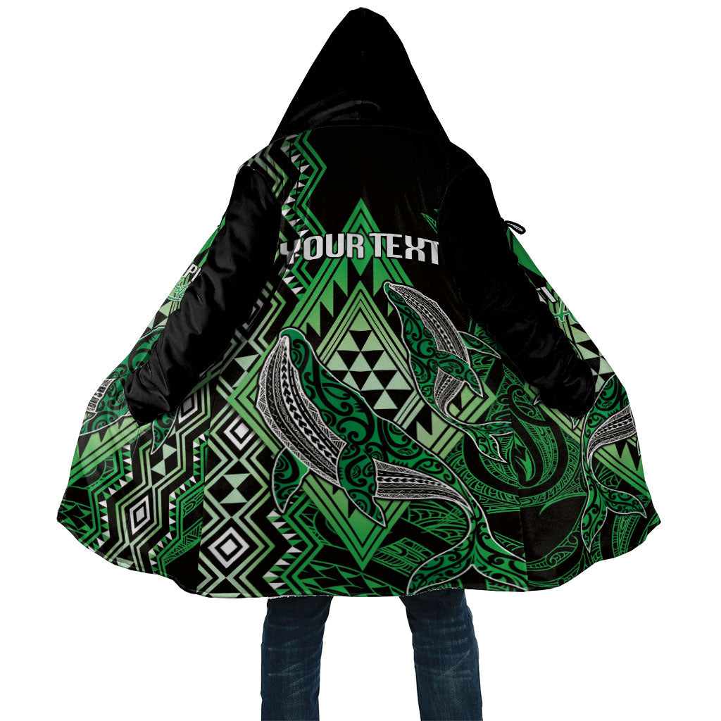 Aotearoa Iwi Ngati Pikiao Personalised Cloak NZ Maori Humpback Whale Taniko Motifs