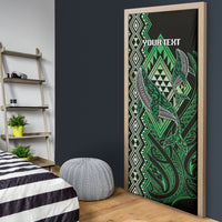 Aotearoa Iwi Ngati Pikiao Personalised Door Cover NZ Maori Humpback Whale Taniko Motifs