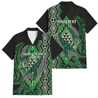 Aotearoa Iwi Ngati Pikiao Personalised Family Matching Summer Maxi Dress and Hawaiian Shirt NZ Maori Humpback Whale Taniko Motifs