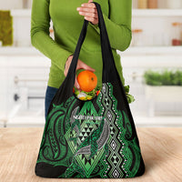 Aotearoa Iwi Ngati Pikiao Grocery Bag NZ Maori Humpback Whale Taniko Motifs