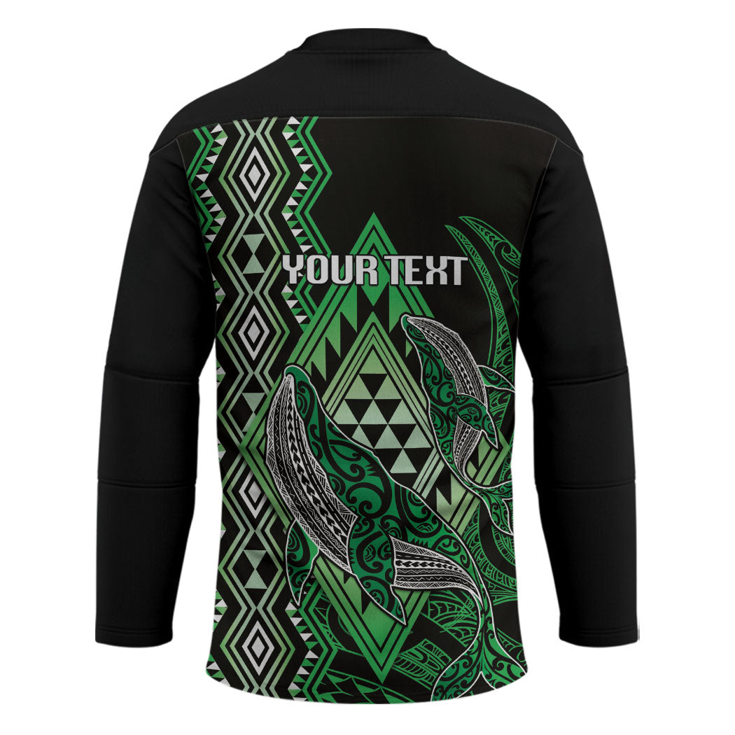 Aotearoa Iwi Ngati Pikiao Personalised Hockey Jersey NZ Maori Humpback Whale Taniko Motifs