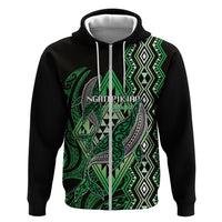 Aotearoa Iwi Ngati Pikiao Personalised Hoodie NZ Maori Humpback Whale Taniko Motifs