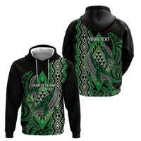 Aotearoa Iwi Ngati Pikiao Personalised Hoodie NZ Maori Humpback Whale Taniko Motifs