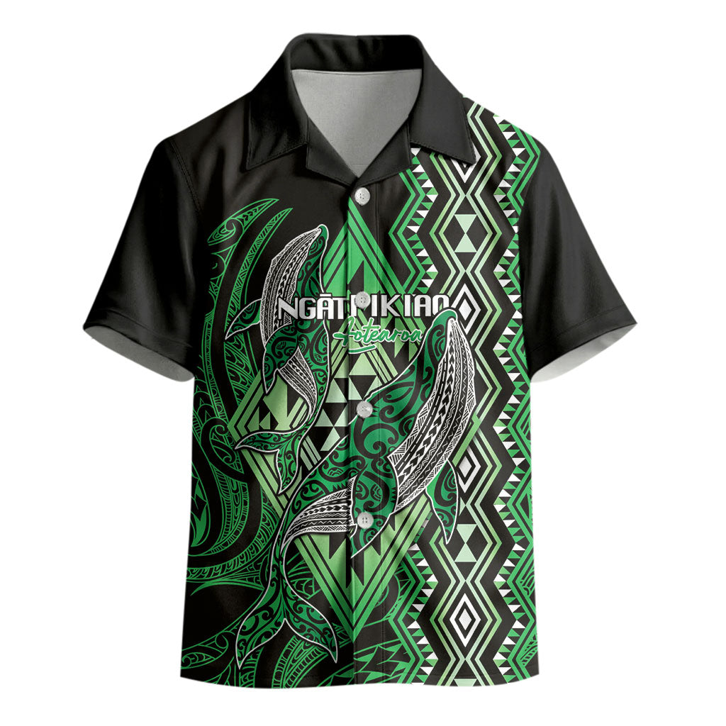 Aotearoa Iwi Ngati Pikiao Personalised Kid Hawaiian Shirt NZ Maori Humpback Whale Taniko Motifs