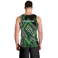 Aotearoa Iwi Ngati Pikiao Personalised Men Tank Top NZ Maori Humpback Whale Taniko Motifs