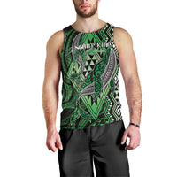 Aotearoa Iwi Ngati Pikiao Personalised Men Tank Top NZ Maori Humpback Whale Taniko Motifs