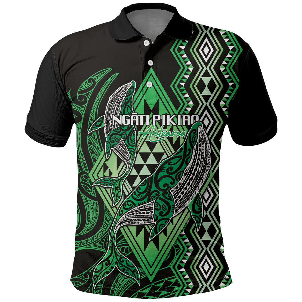 Aotearoa Iwi Ngati Pikiao Personalised Polo Shirt NZ Maori Humpback Whale Taniko Motifs