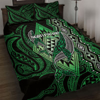 Aotearoa Iwi Ngati Pikiao Quilt Bed Set NZ Maori Humpback Whale Taniko Motifs
