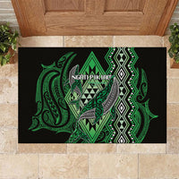 Aotearoa Iwi Ngati Pikiao Rubber Doormat NZ Maori Humpback Whale Taniko Motifs