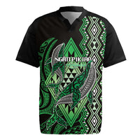 Aotearoa Iwi Ngati Pikiao Personalised Rugby Jersey NZ Maori Humpback Whale Taniko Motifs