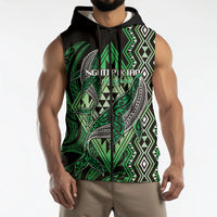 Aotearoa Iwi Ngati Pikiao Personalised Sleeveless Zip Hoodie NZ Maori Humpback Whale Taniko Motifs