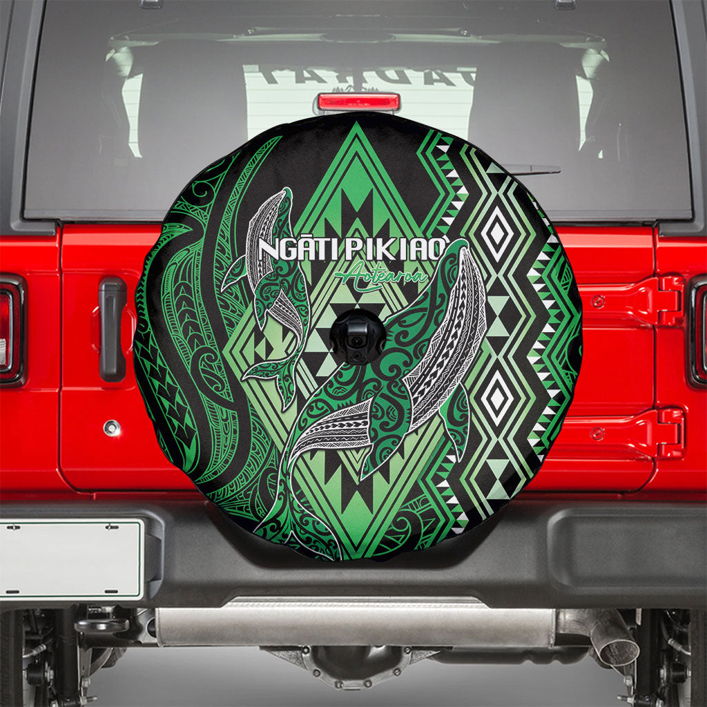 Aotearoa Iwi Ngati Pikiao Spare Tire Cover NZ Maori Humpback Whale Taniko Motifs