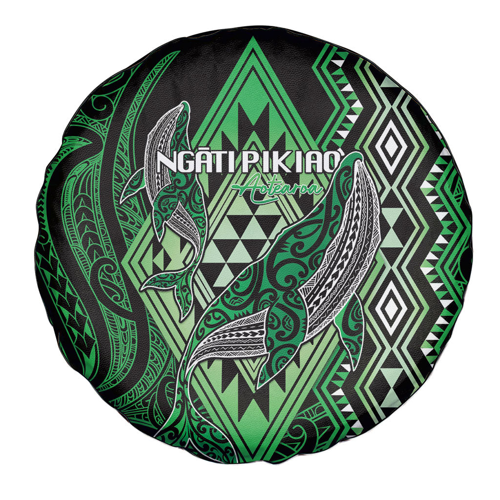 Aotearoa Iwi Ngati Pikiao Spare Tire Cover NZ Maori Humpback Whale Taniko Motifs