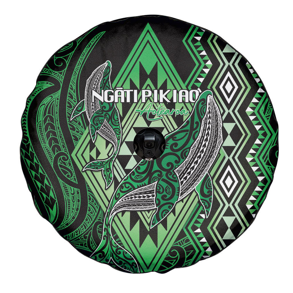 Aotearoa Iwi Ngati Pikiao Spare Tire Cover NZ Maori Humpback Whale Taniko Motifs