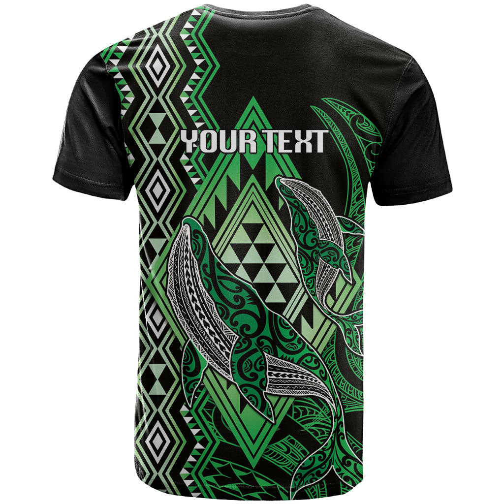 Aotearoa Iwi Ngati Pikiao Personalised T Shirt NZ Maori Humpback Whale Taniko Motifs