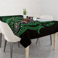Aotearoa Iwi Ngati Pikiao Tablecloth NZ Maori Humpback Whale Taniko Motifs