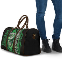 Aotearoa Iwi Ngati Pikiao Travel Bag NZ Maori Humpback Whale Taniko Motifs