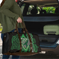 Aotearoa Iwi Ngati Pikiao Travel Bag NZ Maori Humpback Whale Taniko Motifs