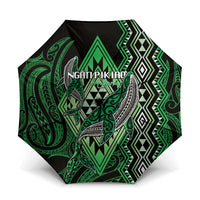 Aotearoa Iwi Ngati Pikiao Umbrella NZ Maori Humpback Whale Taniko Motifs