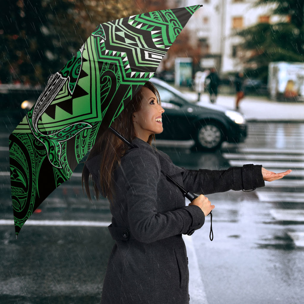 Aotearoa Iwi Ngati Pikiao Umbrella NZ Maori Humpback Whale Taniko Motifs
