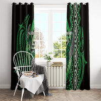 Aotearoa Iwi Ngati Pikiao Window Curtain NZ Maori Humpback Whale Taniko Motifs