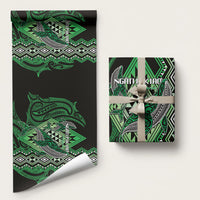 Aotearoa Iwi Ngati Pikiao Wrapping Paper NZ Maori Humpback Whale Taniko Motifs