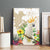 New Zealand Cacatua Galerita Canvas Wall Art Aotearoa Cockatoo Tropical Flowers