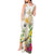 New Zealand Cacatua Galerita Tank Maxi Dress Aotearoa Cockatoo Tropical Flowers