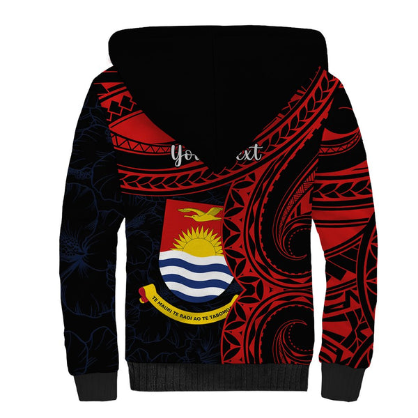 (Custom Personalised) Ribaberiki Kiribati Coat Of Arms Mix Red Polynesian Off Shoulder Sweater LT14 main image 1